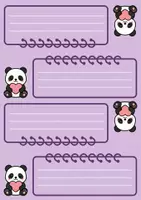 Vorschau - Bildkarten - Namensschilder 🐼 Pandaklasse Panda 🐼Schulstart | Einschulung - Seite 2
