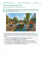 Vorschau - Arbeitsblätter - SDG 4: Gute Bildung für alle – AB 9 - Deckblatt