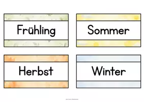 Vorschau - Präsentationen/Tafelbilder - Datum & Jahreszeit - 2 verschiedene Designs - Seite 3