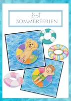 Vorschau - Arbeitsblätter - Kunst Sommerferien Basteln und Malen - Deckblatt