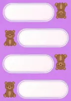 Vorschau - Bildkarten - Namensschilder 🐻 Bärenklasse Bär 🐻Schulstart | Einschulung - Seite 3