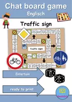 Vorschau - Arbeitsblätter - Materialpaket - Schreiben und Sprache / Writing and language - Verkehrsschilder / Verkehrszeichen / Traffic signs - Englisch - Seite 1