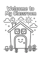 Aperçu - Apprentissages en autonomie - Mon Aventure en Classe - 50 Coloriages - Page 1