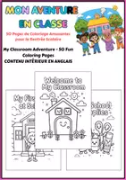 Aperçu - Apprentissages en autonomie - Mon Aventure en Classe - 50 Coloriages - Page de couverture