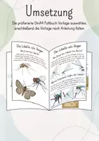 Vorschau - Mal- und Bastelvorlagen - Faltbuch: Die Libelle - Seite 3