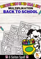 Vorschau - Arbeitsblätter - Rechen-Mal-Blätter - Multiplikation (Back to school) Schulanfang Einmaleins Erste Schulwoche Schuljahresbeginn - Deckblatt
