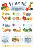 Vorschau - Arbeitsblätter - Lernposter + Arbeitsblätter zum Thema "Vitamine" + Lösung & Fragen & MP3 + Mindmap + Infografik - Deckblatt