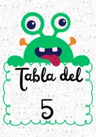 Vista previa - Hojas de trabajo - Monstrutablas: Tabla del 5 - Portada