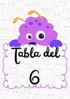 Vista previa - Hojas de trabajo - Monstrutablas: Tabla del 6 - Portada