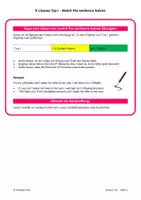 Vorschau - Arbeitsblätter - If Sätze / if clauses Typ 1 - Match the sentence halves Übungen mit Lösungen - PDF und Docx - Seite 1