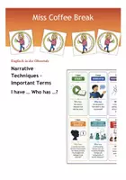 Vorschau - Spiele - Narrative Techniques - Important Terms (I have... Who has...? EF-Q2) - Deckblatt