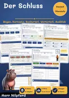 Vorschau - Arbeitsblätter - Sachtextanalyse: Der Schluss (Deutsch, Oberstufe) - Deckblatt