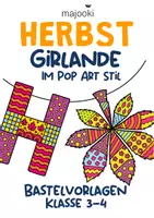 Vorschau - Mal- und Bastelvorlagen - Pop Art Herbst - Girlande Herbst - Herbstgirlande - Pop Art Bilder - Herbst Girlande Nr.1 - Kunst Herbst Klasse 3 - Herbst Kunst Klasse 4 - Deckblatt