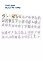 Vorschau - Mal- und Bastelvorlagen - Pop Art Herbst - Girlande Herbst - Herbstgirlande - Pop Art Bilder - Herbst Girlande Nr.1 - Kunst Herbst Klasse 3 - Herbst Kunst Klasse 4 - Seite 2