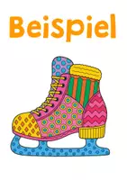 Vorschau - Mal- und Bastelvorlagen - Pop Art Winter - Pop Art Kunst - Pop Art Girlande Winter - Wintergirlande - Pop Art Bilder - Girlande Winter Basteln - Nr.1 - Kunst Winter Klasse 3 - Winter Kunst Klasse 4 - Girlande basteln - Winter Bastelvorlage - Seite 3