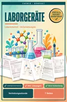 Vorschau - Stundenentwürfe - Vertretungsstunde Chemie Klasse 7-8 - Laborgeräte - Deckblatt