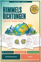 Vorschau - Stundenentwürfe - Vertretungsstunde Erdkunde Klasse 5-6 - Himmelsrichtungen - Deckblatt