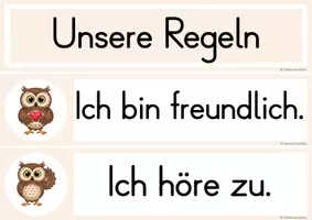Vorschau - Bildkarten - Materialpaket Eulenklasse - Seite 1