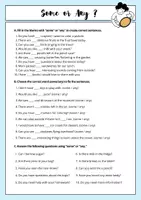 Vorschau - Arbeitsblätter - Some or Any - Arbeitsblatt - Deckblatt