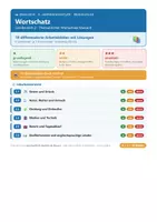 Vorschau - Arbeitsblätter - Englisch 6 Realschule - Wortschatz - Deckblatt
