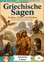 Vorschau - Arbeitsblätter - Griechische Sagen Klasse 5 - Deckblatt
