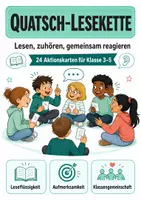 Vorschau - Spiele - Quatsch-Lesekette: 24 Aktionskarten für Klasse 3-5 - Deckblatt
