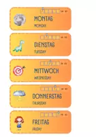Vorschau - Poster - Tafelmaterial Kalender Deutsch und Englisch - Seite 2