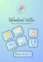 Vorschau - Präsentationen/Tafelbilder - Tafelmaterial Wetter - Deckblatt