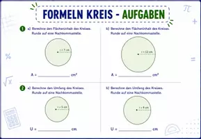 Vorschau - Arbeitsblätter - Mathematik - Klassenzimmeraushang - Kreis - Seite 3