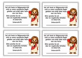 Vorschau - Anderer Materialtyp - Religion Schulanfang | Verhaltenssystem | Ampelkarten, Belohnung, Konsequenzen & Elternbrief | Jesus-Design | Klasse 1-4 - Seite 2