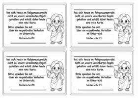 Vorschau - Anderer Materialtyp - Religion Schulanfang | Verhaltenssystem | Ampelkarten, Belohnung, Konsequenzen & Elternbrief | Jesus-Design | Klasse 1-4 - Seite 3