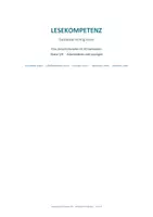 Vorschau - Unterrichtsreihen - Lesekompetenz Unterrichtsreihe - Scanning · Skimming · Globales Lesen · Selektives Lesen · Rezeptives Lesen - Klasse 5-6 - Seite 1