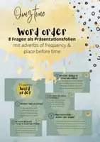 Vorschau - Präsentationen/Tafelbilder - Word order - Quiz - Präsentationsfolien - Beginners - Deckblatt