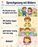 Vorschau - Interaktives Material - Religion Schulanfang | 3 Abschlussrituale | Bewegungssegen, Gemeinschaftssegen & Sprechgesang | Klasse 1-4 - Seite 2