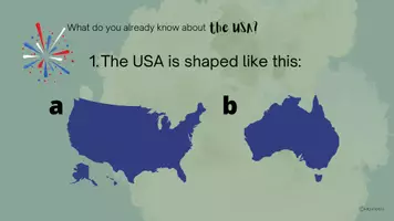 Vorschau - Präsentationen/Tafelbilder - Quiz - USA - Einstieg - Vorwissen aktivieren - Seite 2