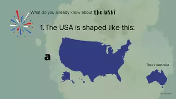 Vorschau - Präsentationen/Tafelbilder - Quiz - USA - Einstieg - Vorwissen aktivieren - Seite 3