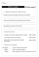 Aperçu - Feuilles d'exercices - Notre classe est une famille - lecture activités - Page 2
