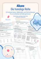 Vorschau - Arbeitsblätter - Die homologe Reihe der Alkane - Name, Aufbau & Darstellung - Deckblatt