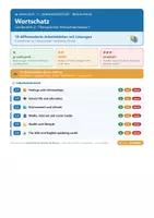 Vorschau - Arbeitsblätter - Englisch 7 Realschule - Wortschatz - Deckblatt