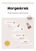 Vorschau - Merkblätter - Morgenkreis Moderationsfächer auf Französisch - Deckblatt