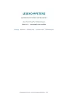 Vorschau - Unterrichtsreihen - Lesekompetenz Unterrichtsreihe Scanning · Skimming · Globales Lesen · Selektives Lesen · Rezeptives Lesen - Klasse 9-10 - Seite 1