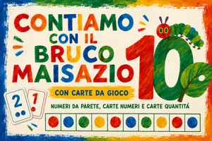 anteprima - Poster - Contiamo con il Bruco Maisazio – Con carte da gioco - Pagina di copertina