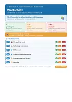 Vorschau - Arbeitsblätter - Englisch 8 Realschule - Wortschatz - Deckblatt
