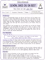 Vorschau - Stundenentwürfe - Religion Schulanfang | Unterrichtsstunde: Schön, dass du da bist! | Einführung in das Kerzenritual | Klasse 1-4 - Seite 1