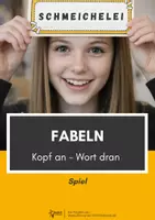 Vorschau - Spiele - Fabeln: Ratespiel zu wichtigen Begriffen aus der Welt der Fabeln (Klasse 5-7) - Deckblatt