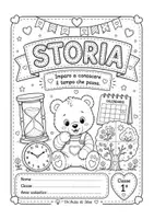anteprima - Poster - Kit copertine storia dalla classe prima alla quinta - Pagina di copertina