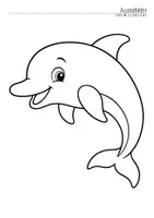 Vorschau - Mal- und Bastelvorlagen - Delfinklasse - Ausmalbilder (Klassentier) - Seite 2