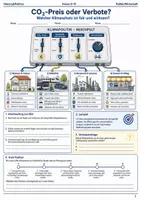 Vorschau - Arbeitsblätter - CO₂-Preis oder Verbote Arbeitsheft Klasse 9–10 - Deckblatt