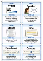 Vorschau - Spiele - Poetry Analysis - Important Terms (I have... Who has...? EF-Q2) - Seite 1