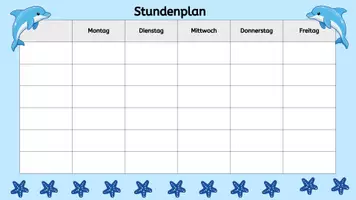 Vorschau - Poster - Stundenplan – Delfinklasse | Grundschule - Seite 2